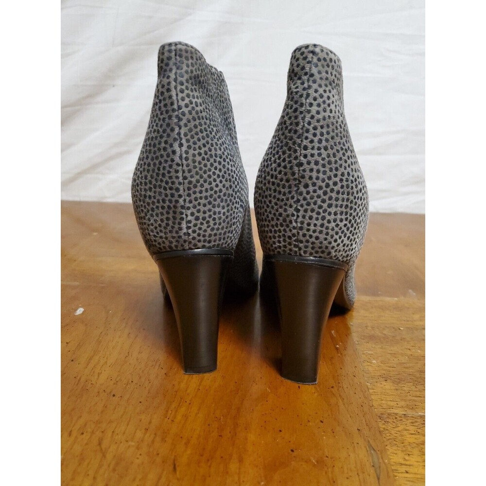 Jen By Golden Goose Gray Animal Print Dot Texture Booties Boots Sz 37 US Sz 6.5 - Picture 3 of 7